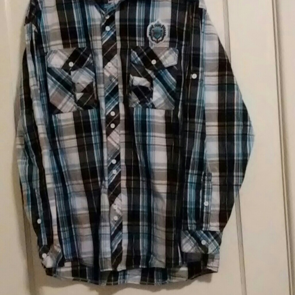 Men's button down shirt.